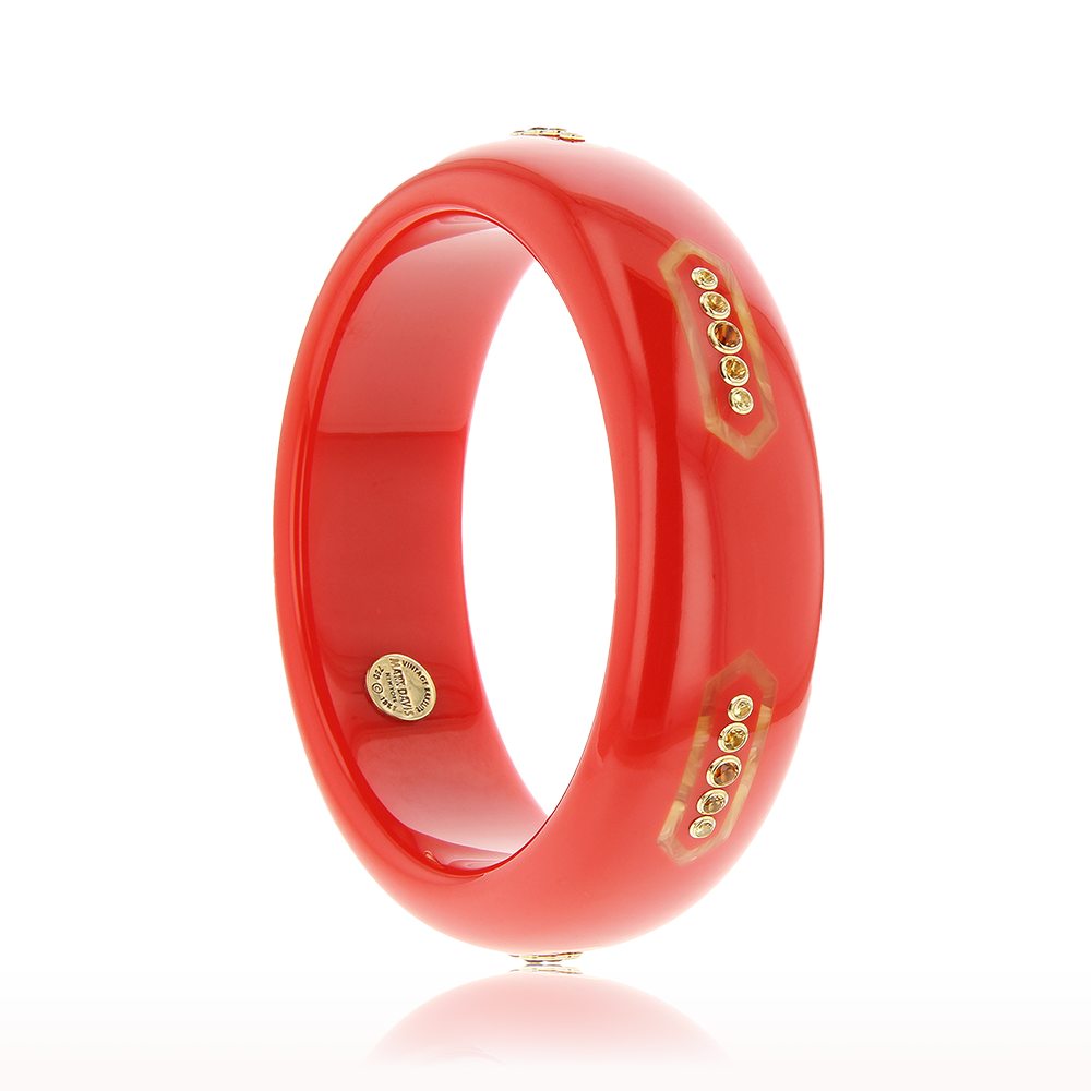 Red Bakelite Bangle Bracelet
