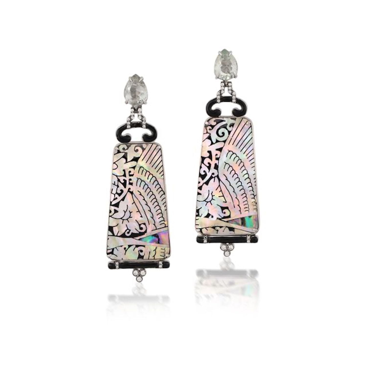 Mother of Pearl Elphaba Earrings