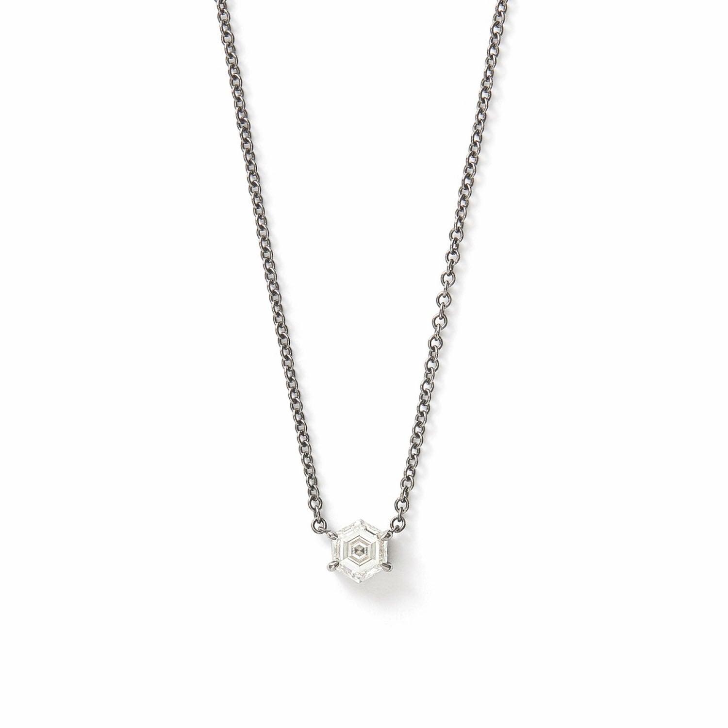 Hero Offset Diamond Necklace