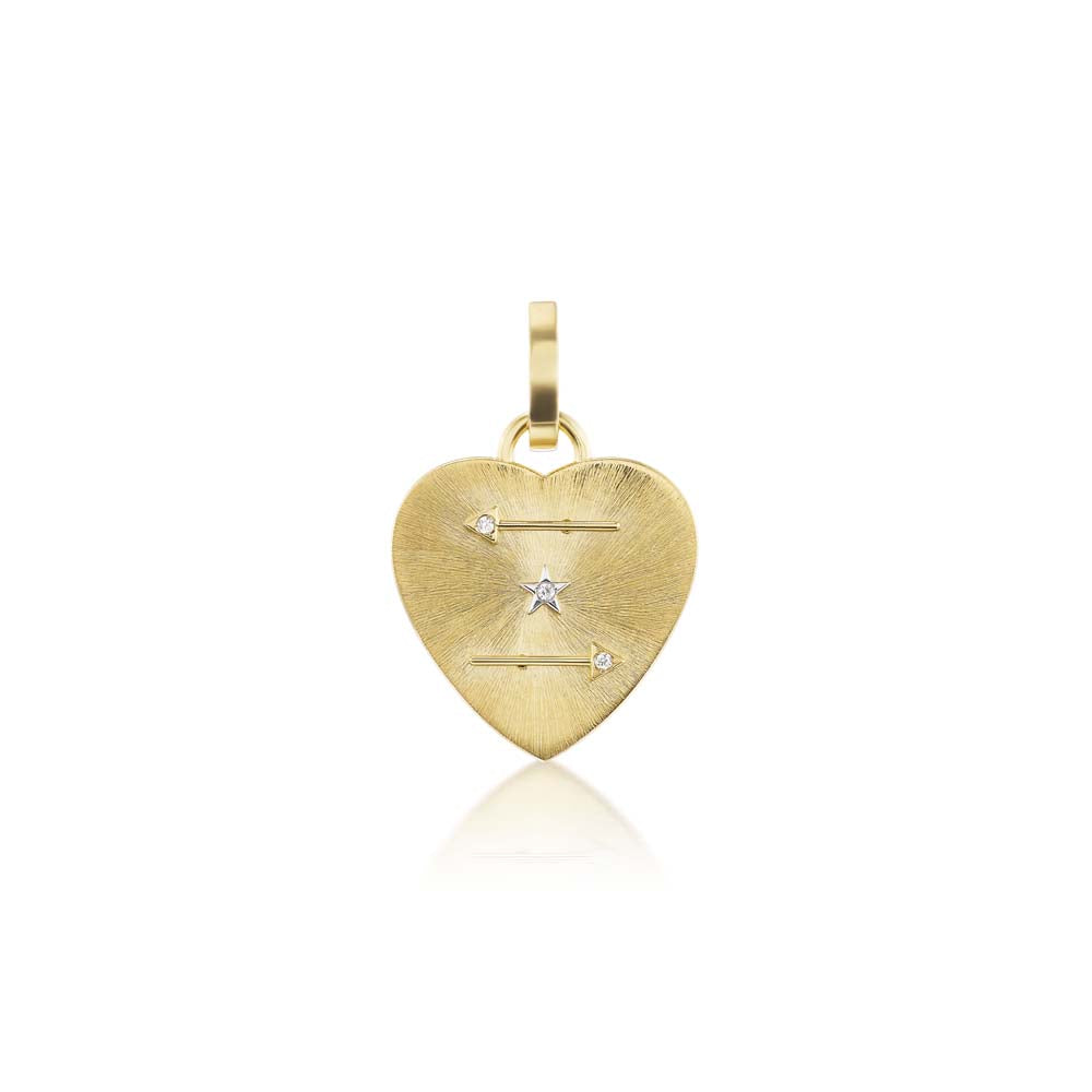 Ora Silk Heart Charm