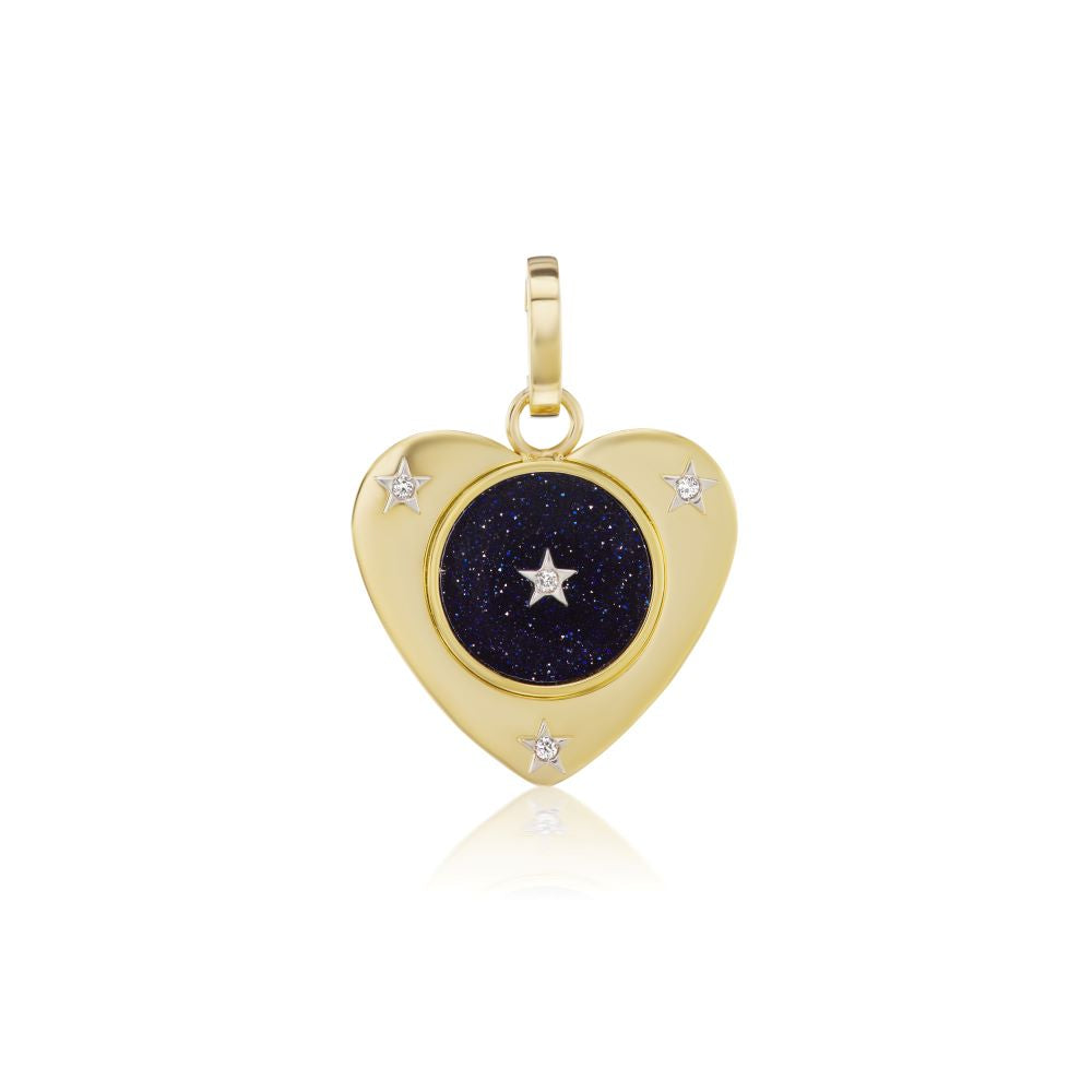 Ora Midnight Heart Charm