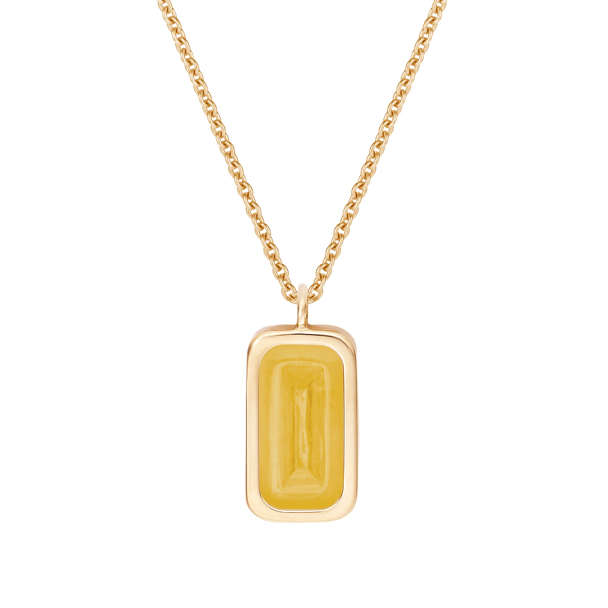 Pfefferminz Lemon Necklace with Yellow Agate