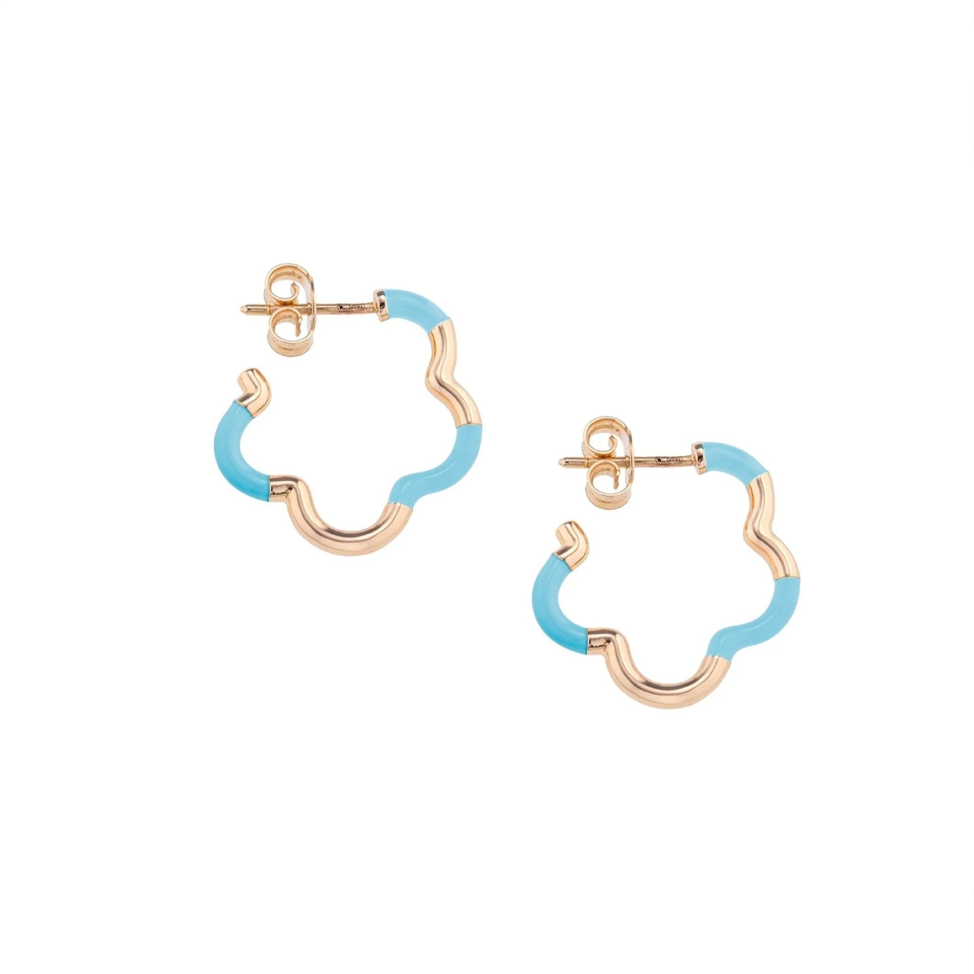 B Mini Blue Earrings