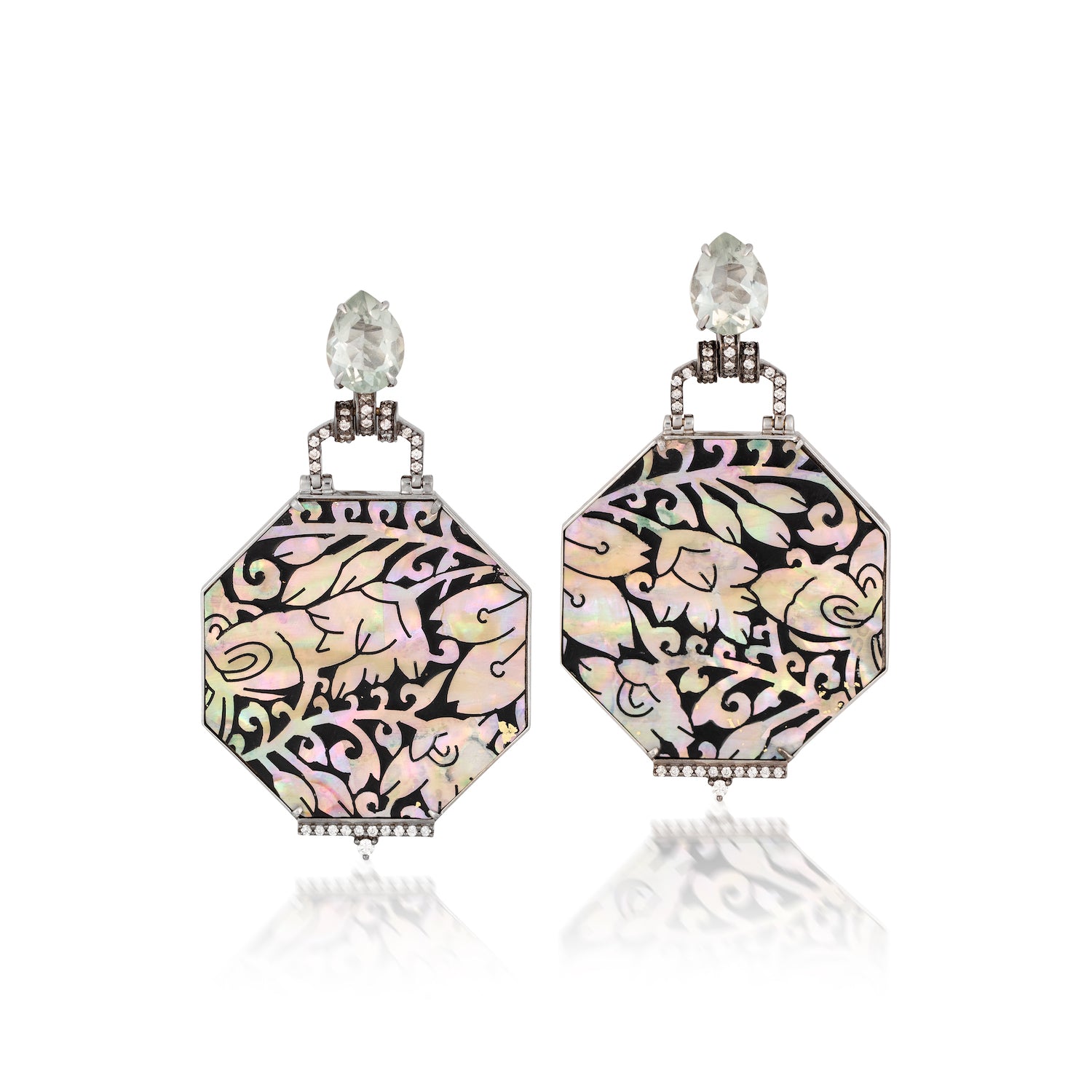 Mother of Pearl Elphaba Earrings