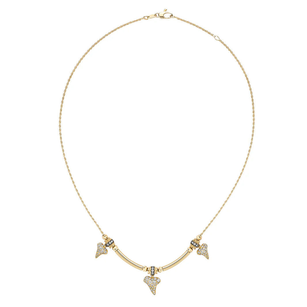 Trixie Sharkie Pavé Diamond Necklace