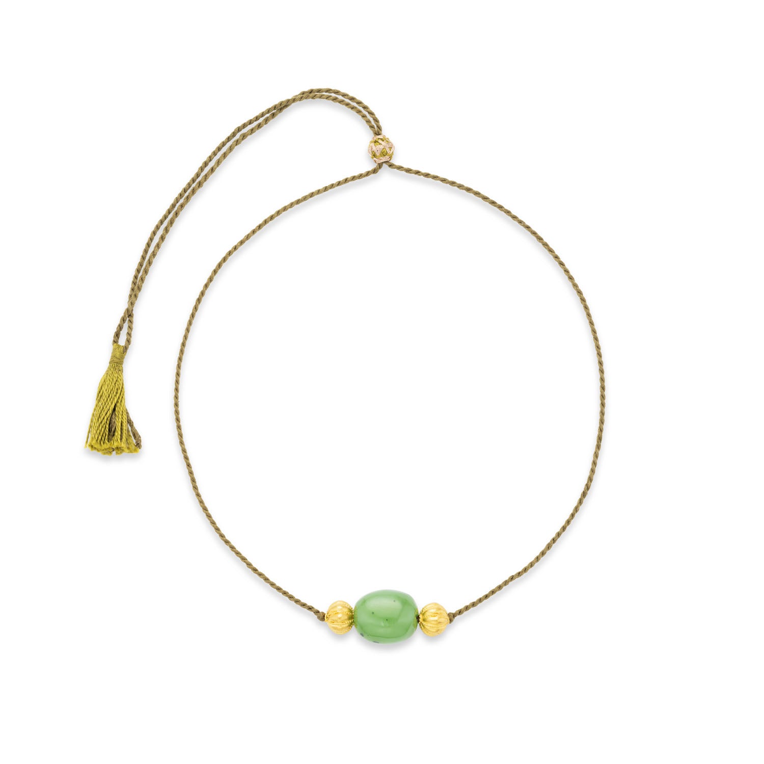 Jade Snakefruit Cord Necklace