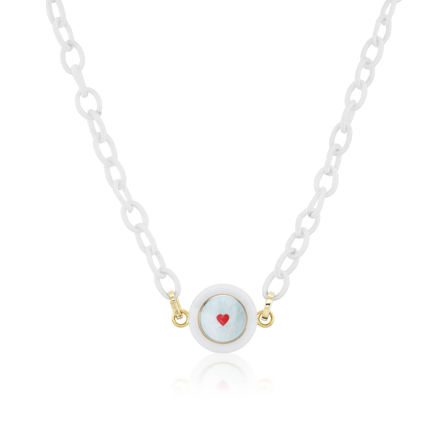 IN LOVE White Silk Carpe Diem Necklace