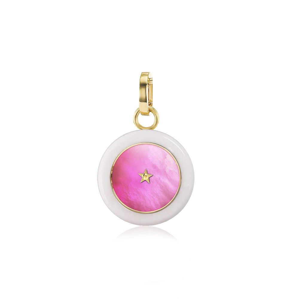 Carpe Diem Hot Pink Ceramic Pendant