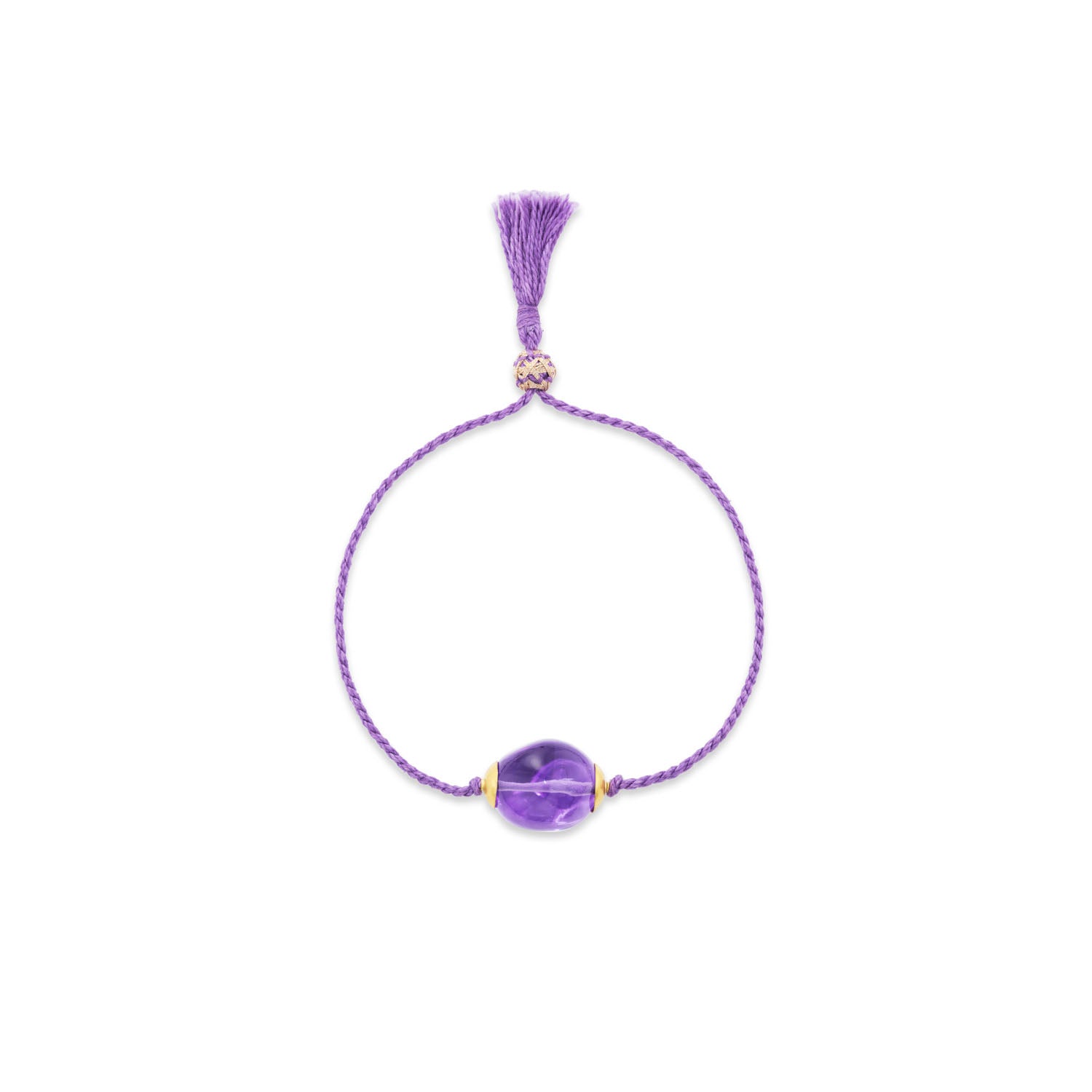 Amethyst Snakefruit Cord Bracelet