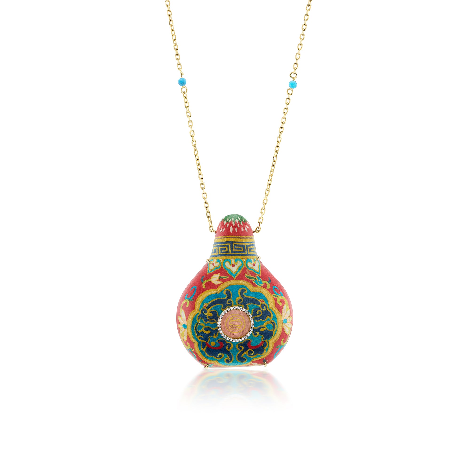 Marquetry Amphora Necklace