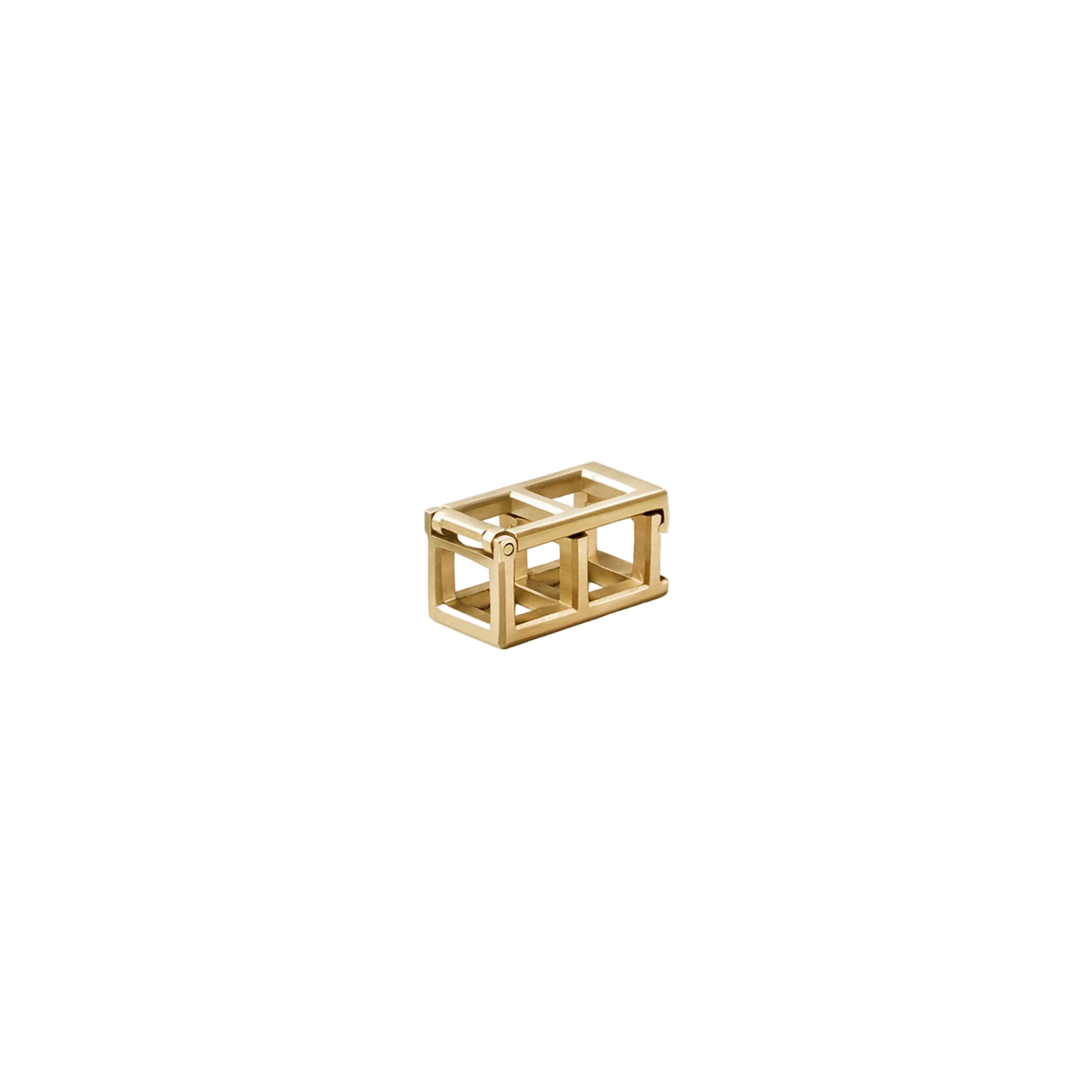 Double Square Node Clasp in Yellow Gold