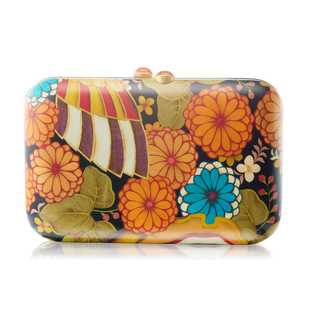 Floral Marquetry Handbag