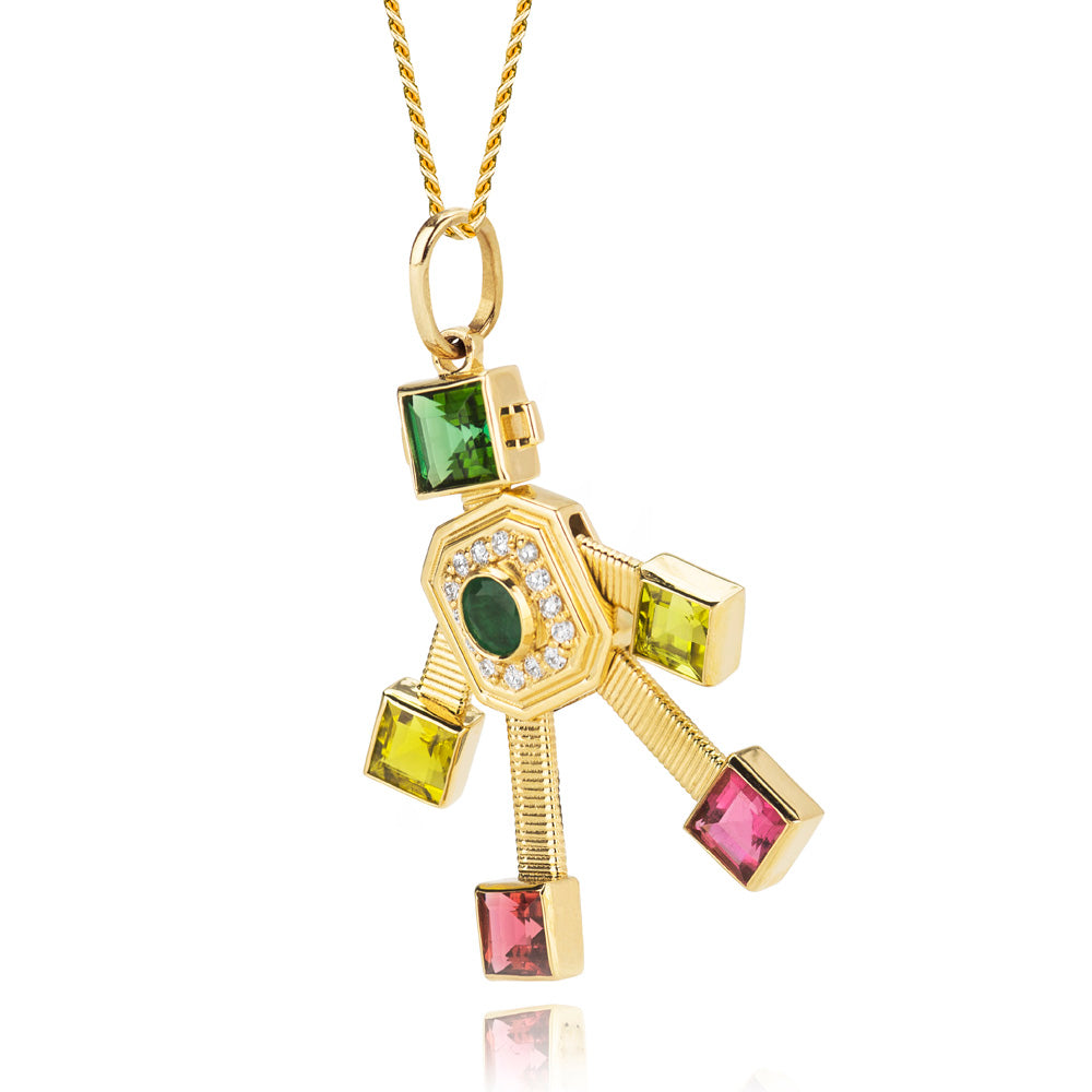 Disco Robot Pendant