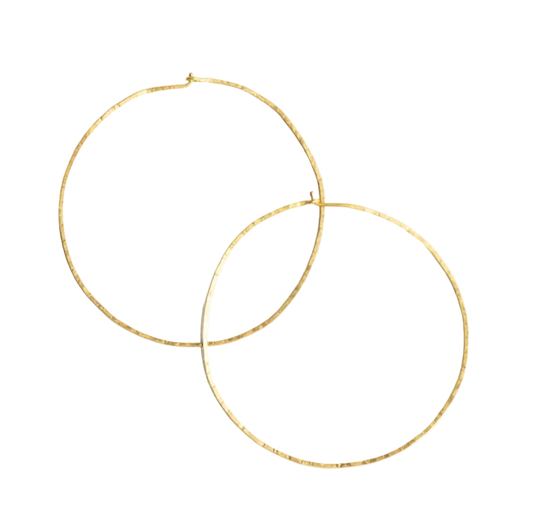 Midi Dayal hoops in Yellow Gold