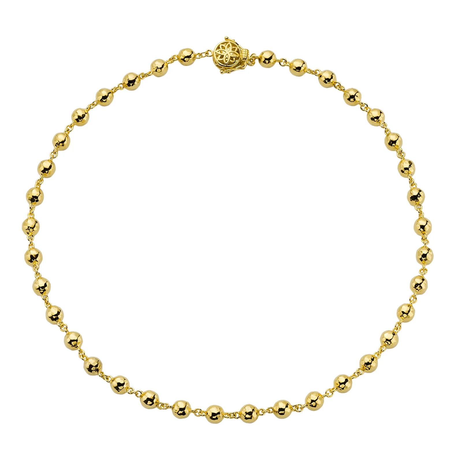 Disco Ball Chain Bracelet in Yellow Gold