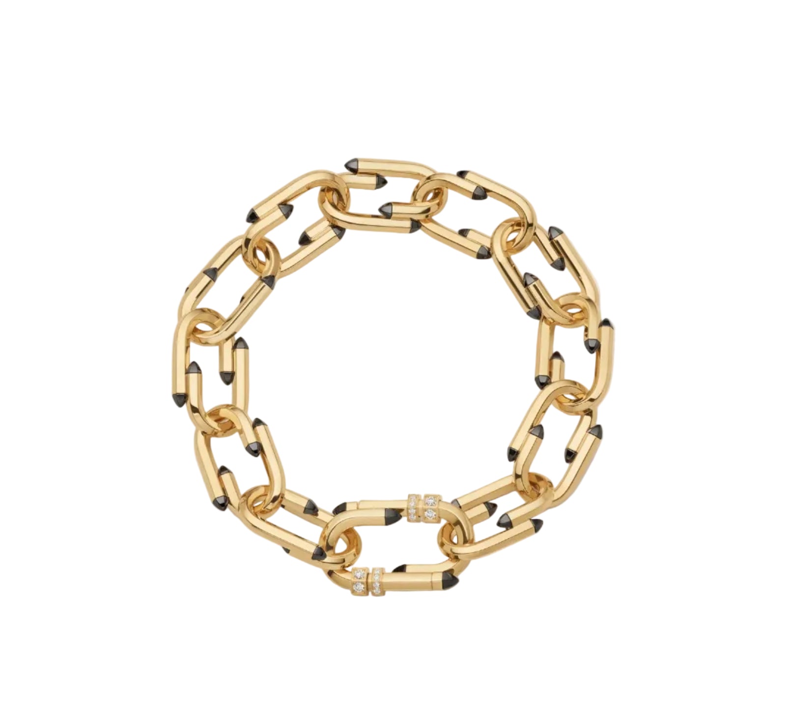 Yellow Gold and White Diamond Try Me Bracelet