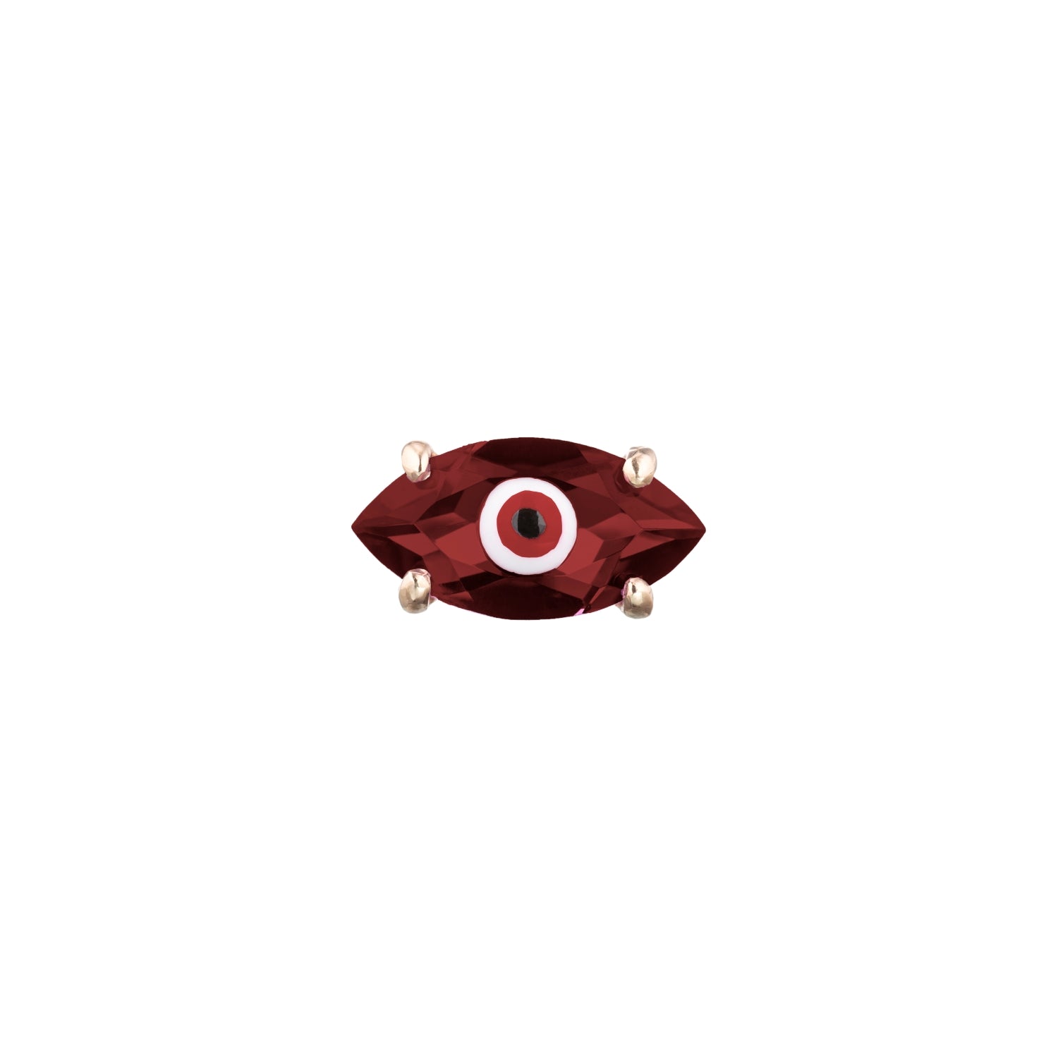 Garnet Big Eye Stud