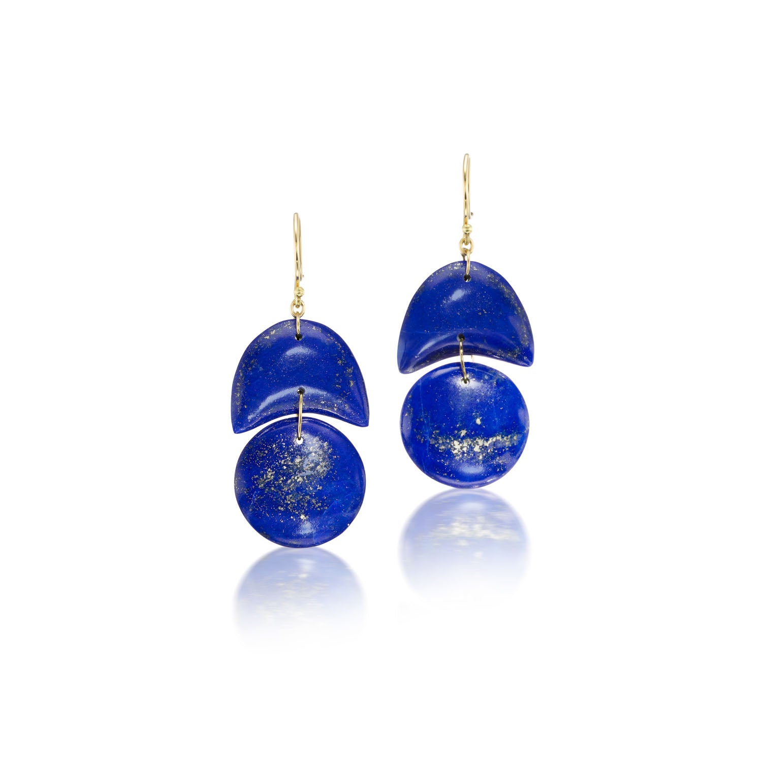 Lapis Tiny Arp Earrings
