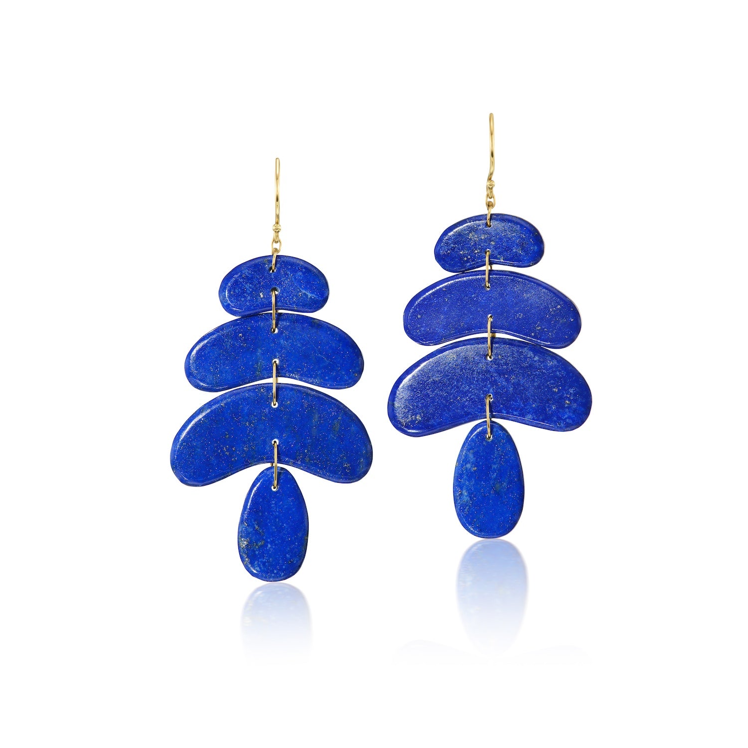 Lapis Small Totem Earrings