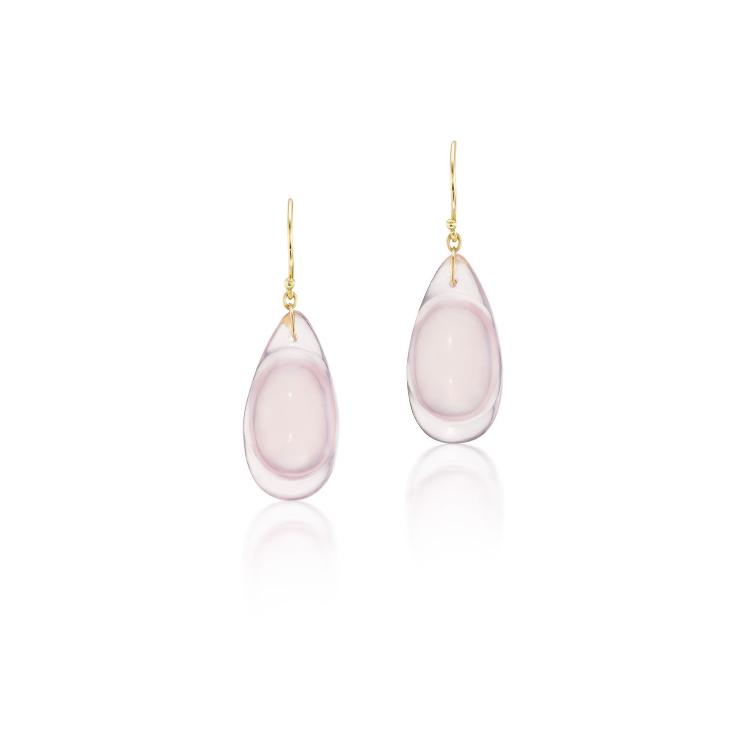 Rose Quartz Droplet Earrings