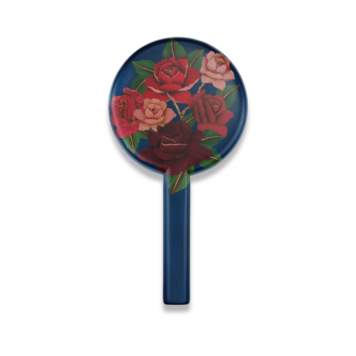 Rose Marquetry Hand Mirror