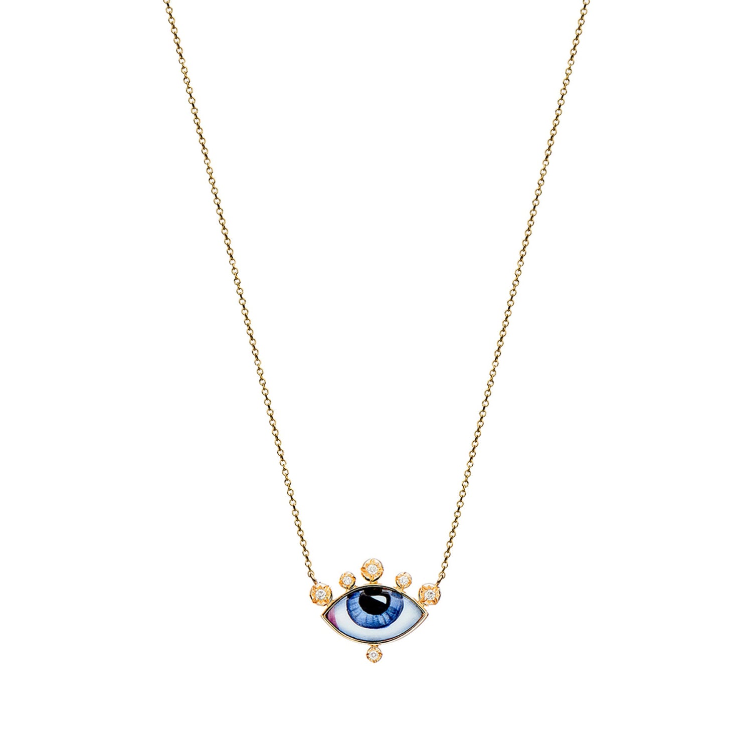 Russe Petit Bleu Diamond Necklace