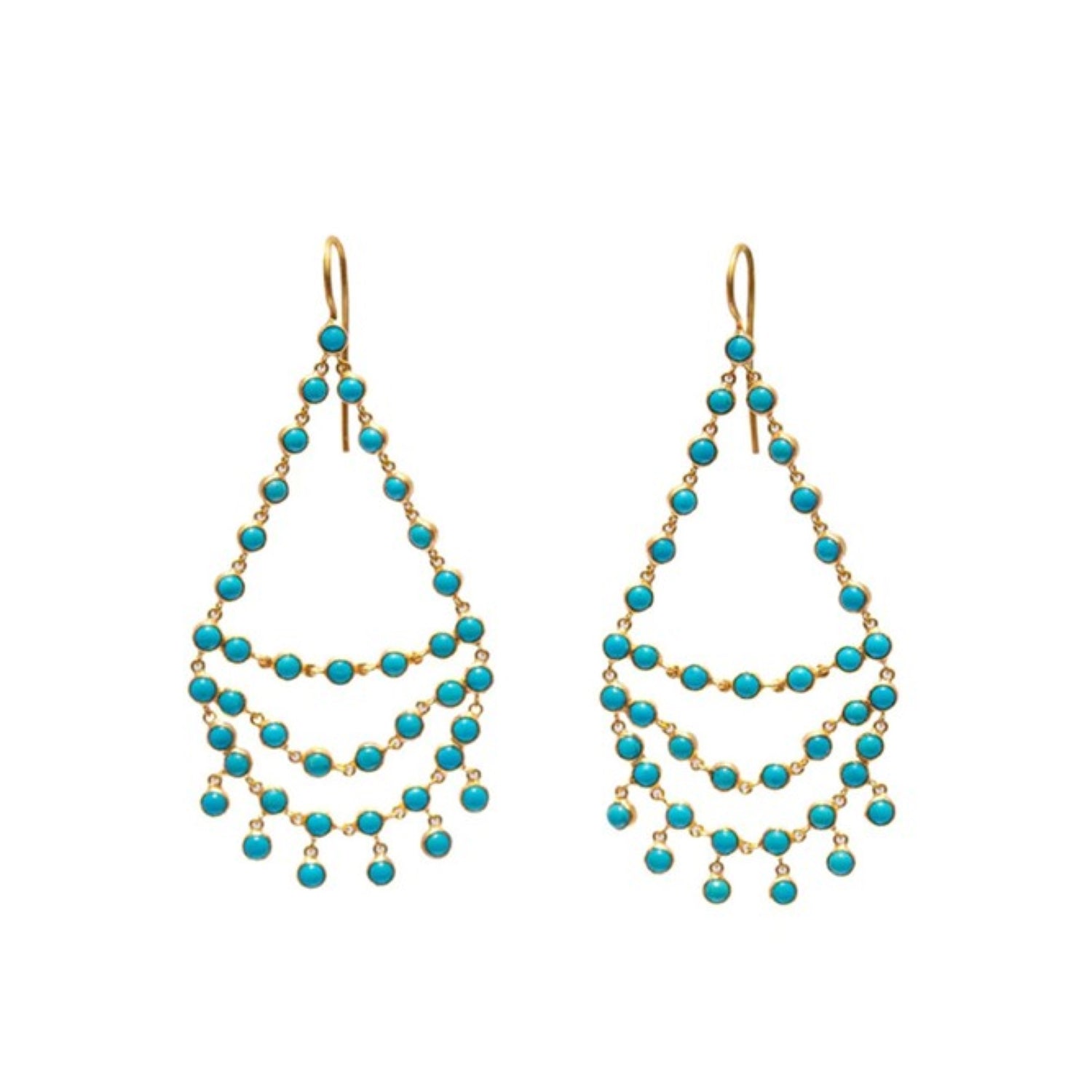 Dancing Emily Earrings in Turquoise