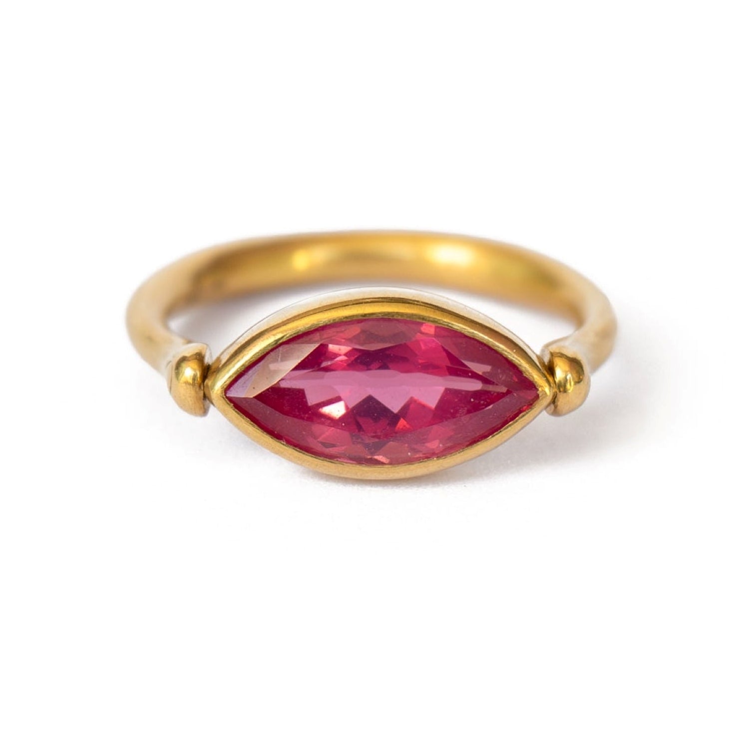 Marquise Red Spinel Swivel