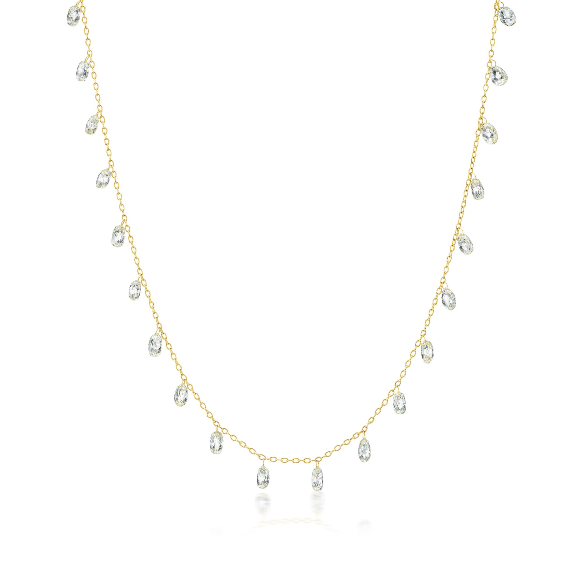 Diamond Briolette Necklace