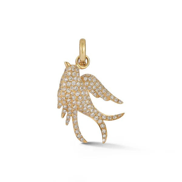 Birdie Charm with diamonds