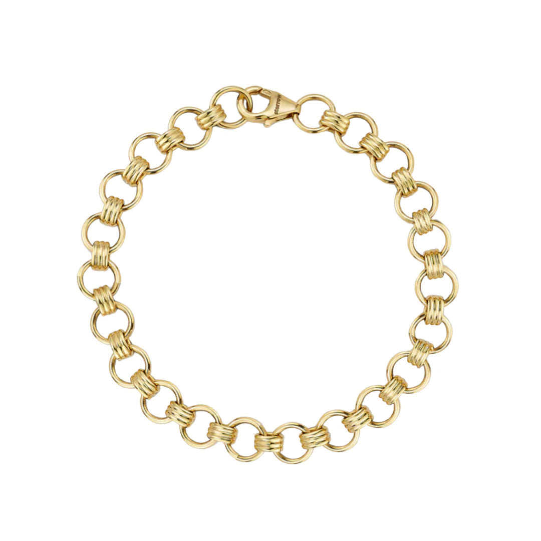 Everett Link Bracelet in Yellow Gold