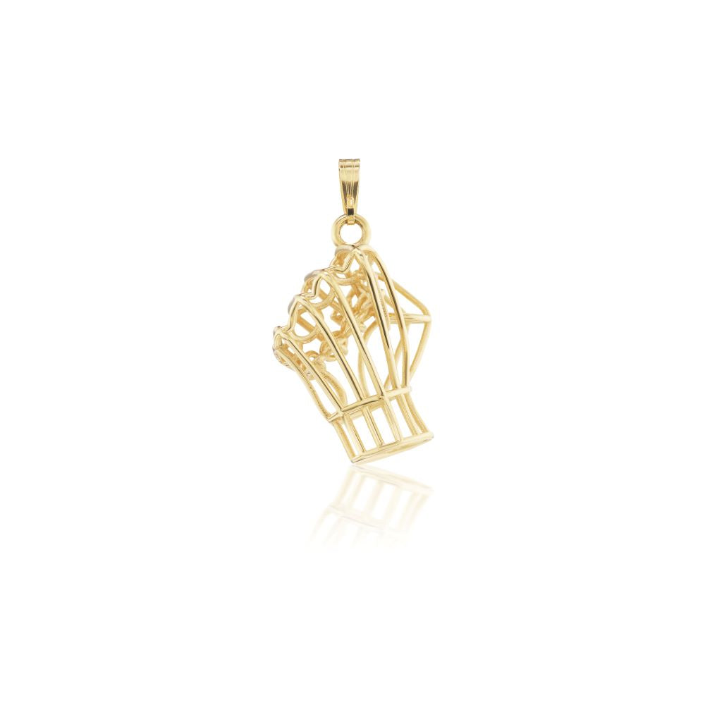 Caged All Power Fist Charm