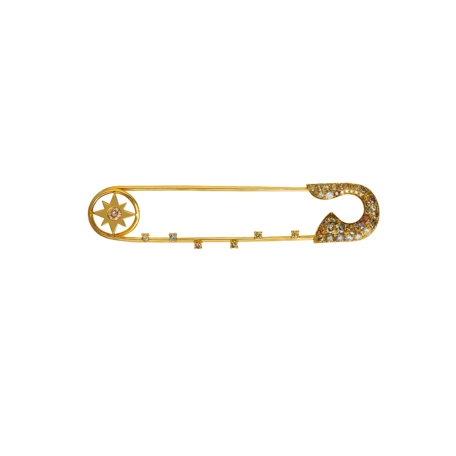 Fancy Color Diamond Brooch