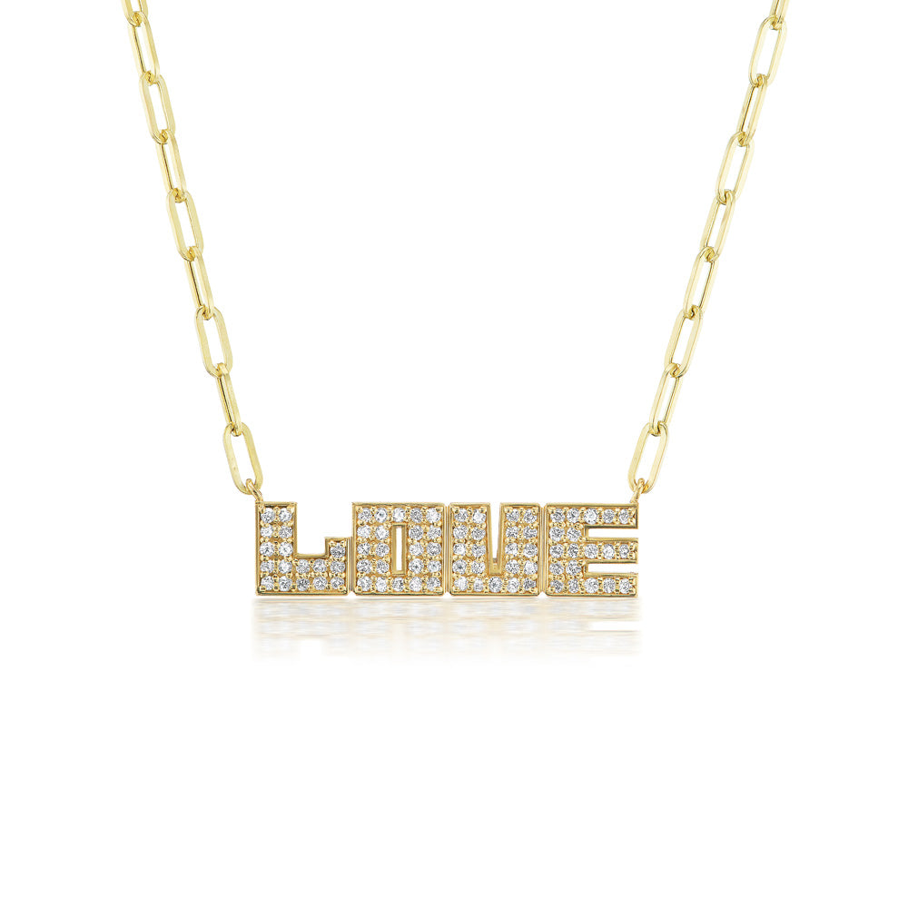 Diamond LOVE Necklace