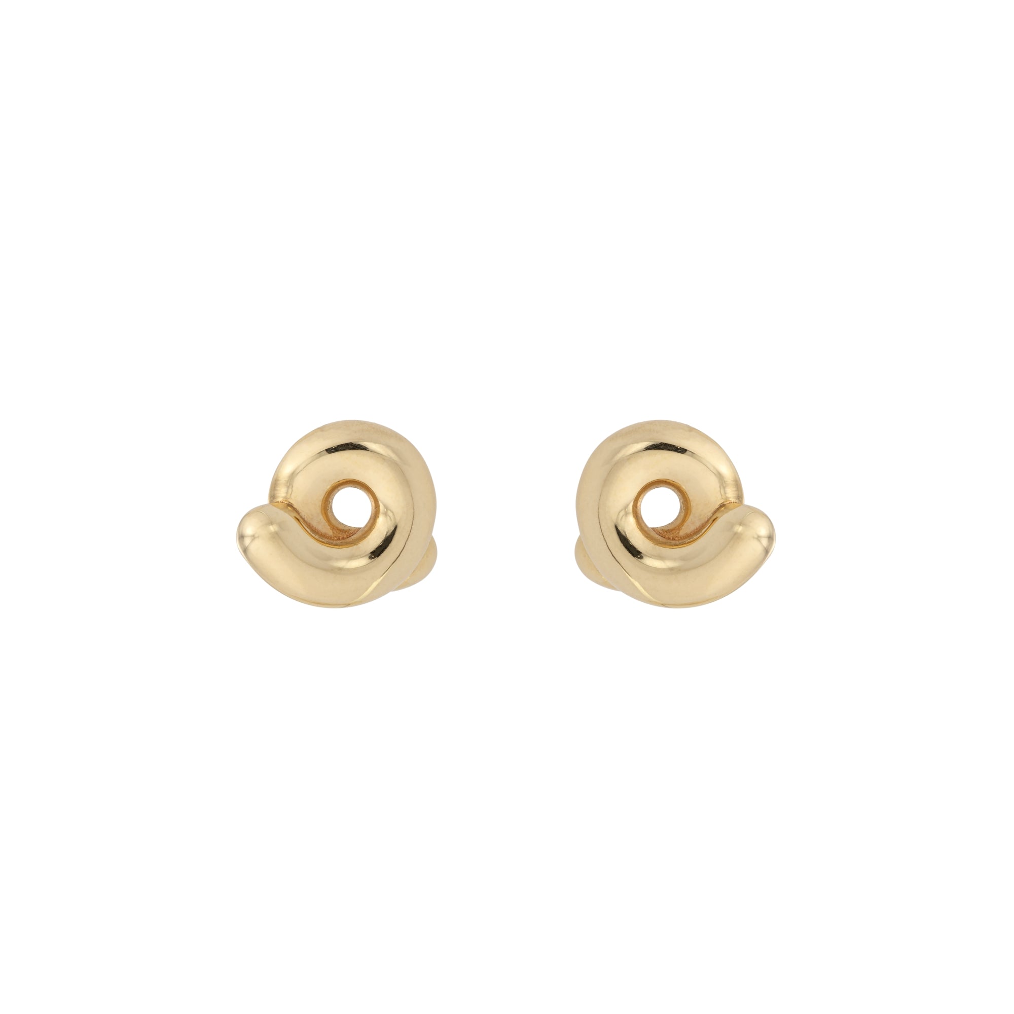 Mini Yellow Gold Tarallo Earrings