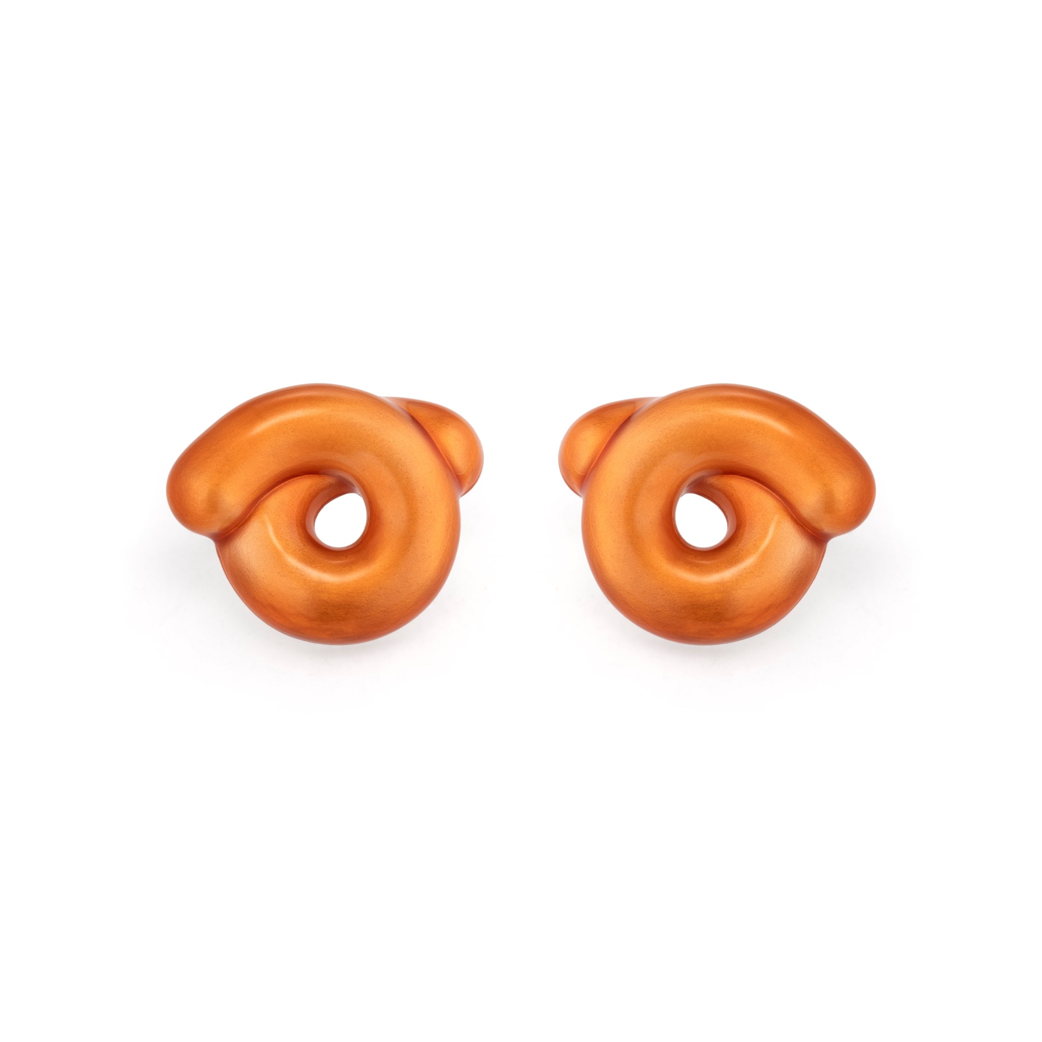 Savanna Orange Tarallo Earrings in Silver