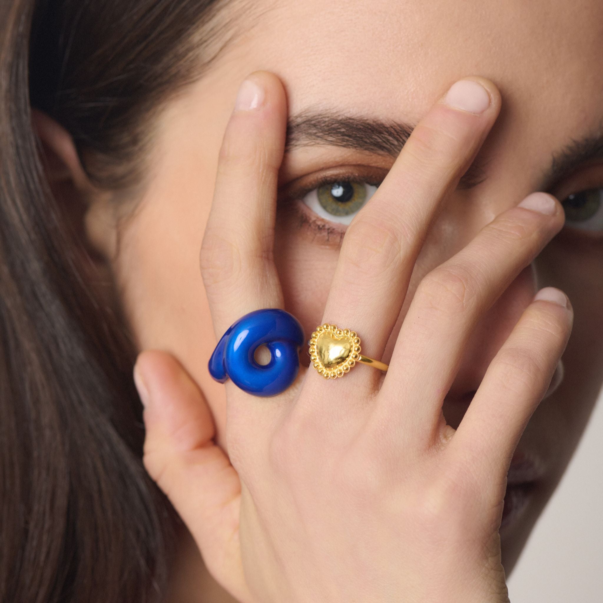 Blue Tarallo Ring