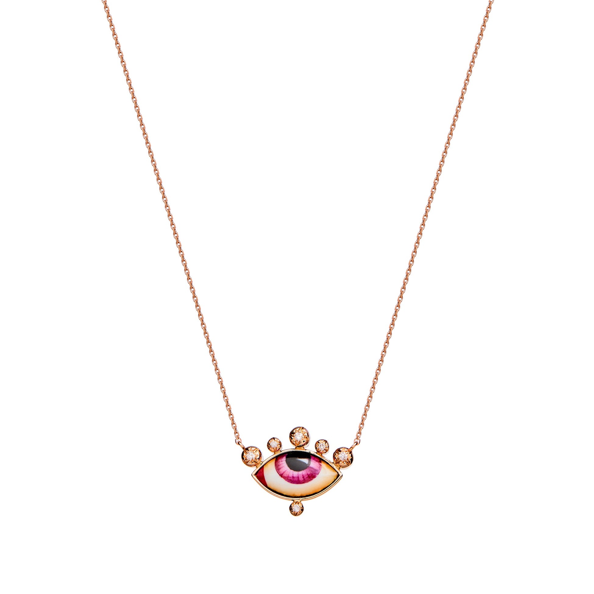 Russe Petit Rose Diamond Necklace