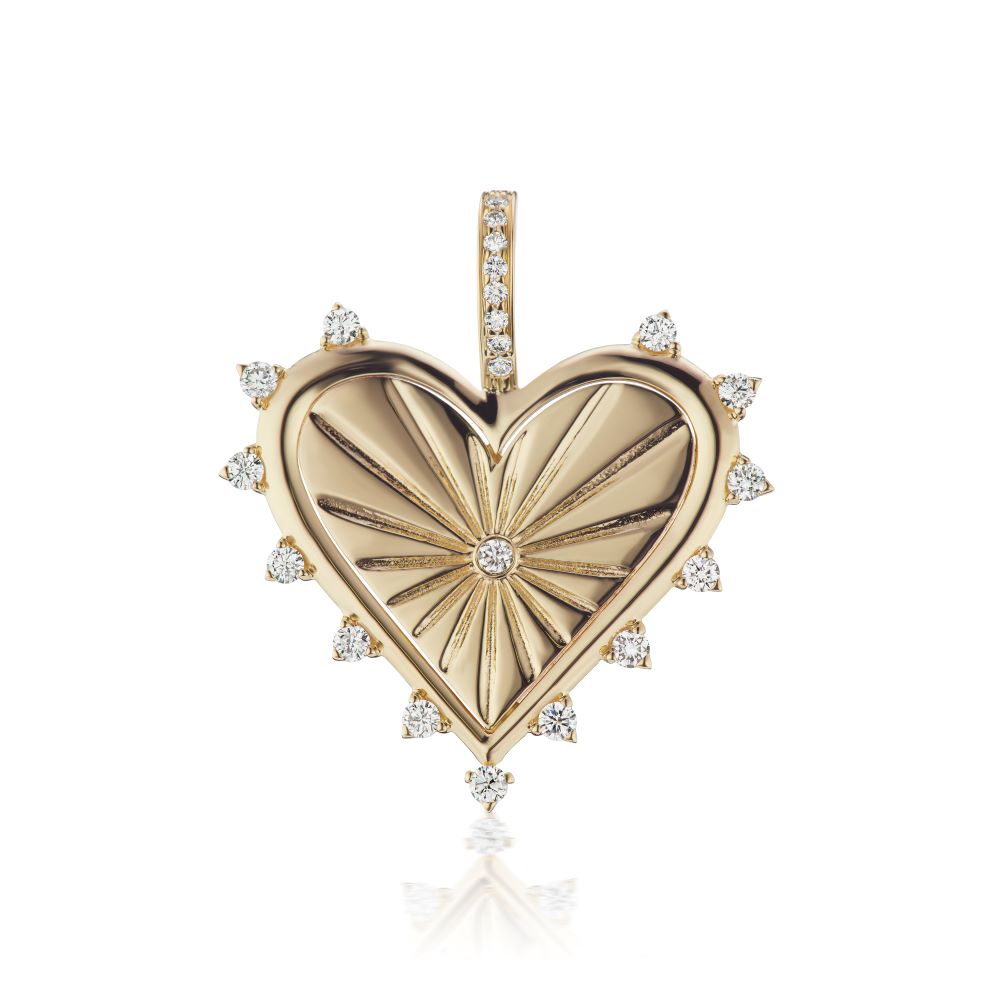 Spiked Heart Charm