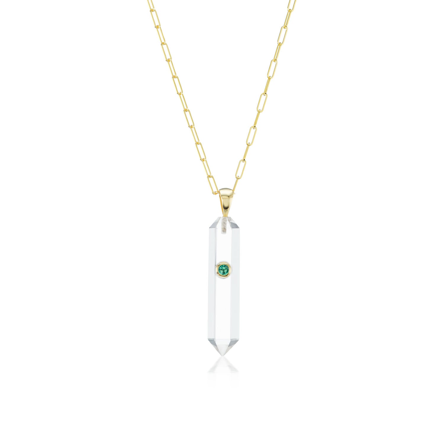 Power Crystal Mini Rock Crystal Necklace