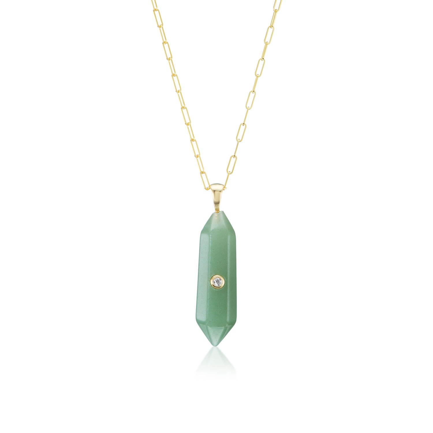 Power Crystal Mini Green Aventurine Necklace