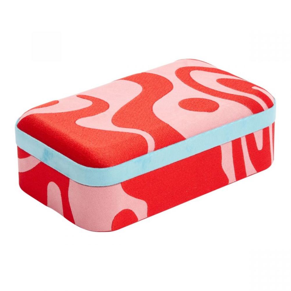 Red, Pink, & Turquoise Medium Jewelry Box