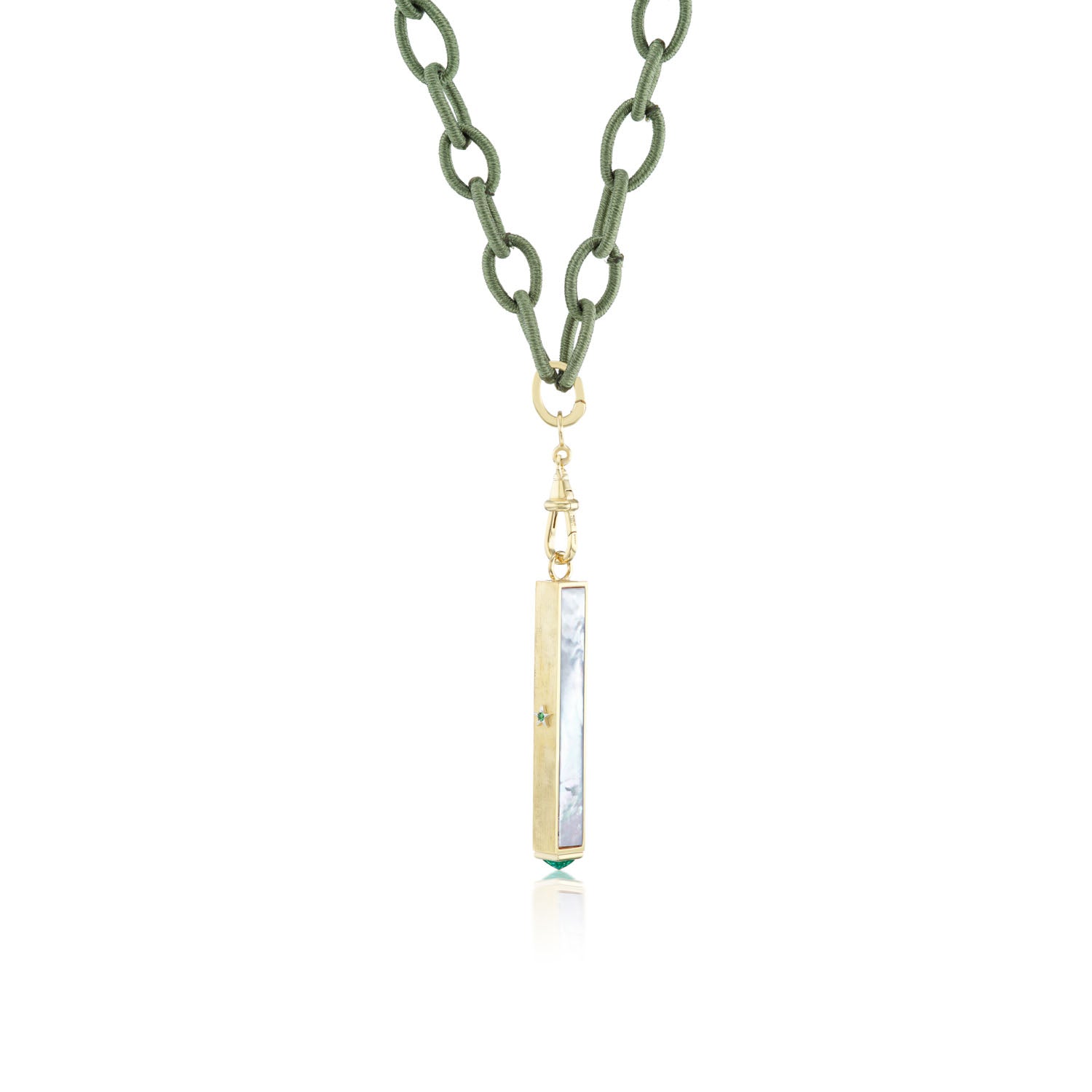 Malachite Night & Day Magic Wand Pendant