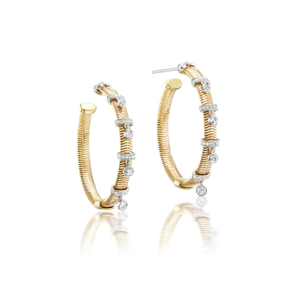 Feelings Diamond Hoop Earrings