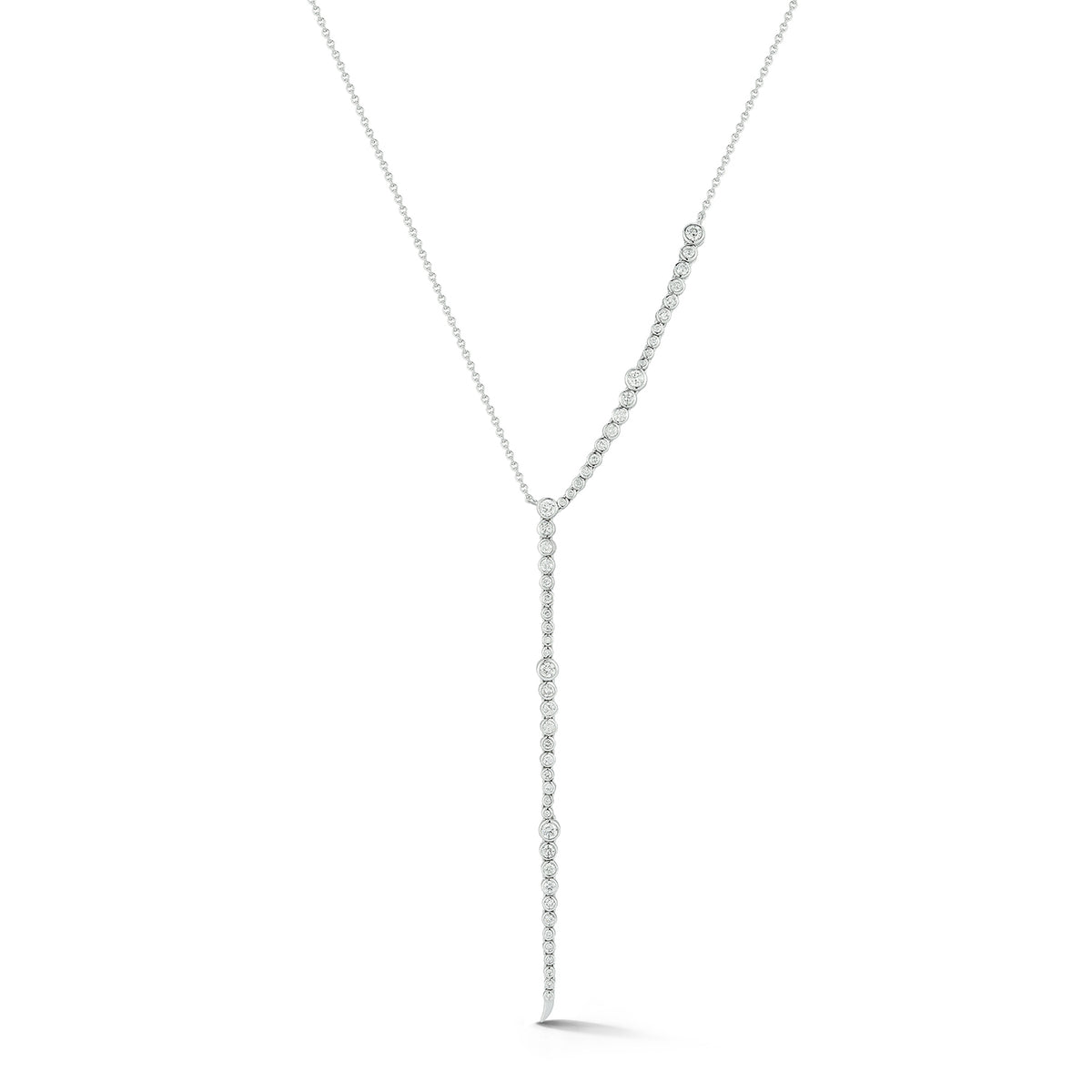 Simone Necklace in White Gold