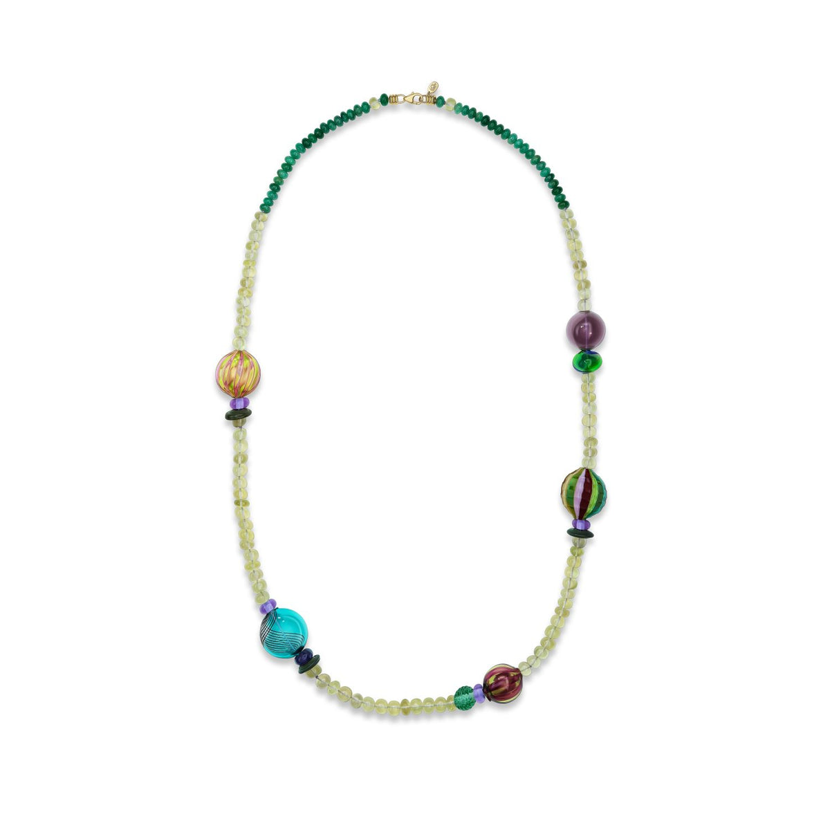 Murano Necklace with Lemon Quartz