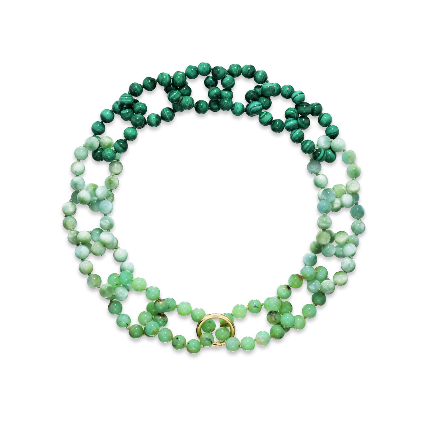 Green Beaded Maxi Night & Day Necklace