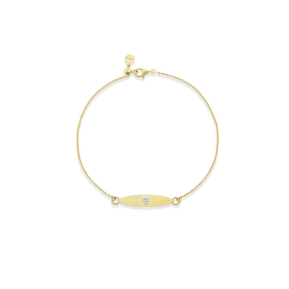 A Silk Plaquette Bracelet by Anna Maccieri Rossi with a diamond tag on it.