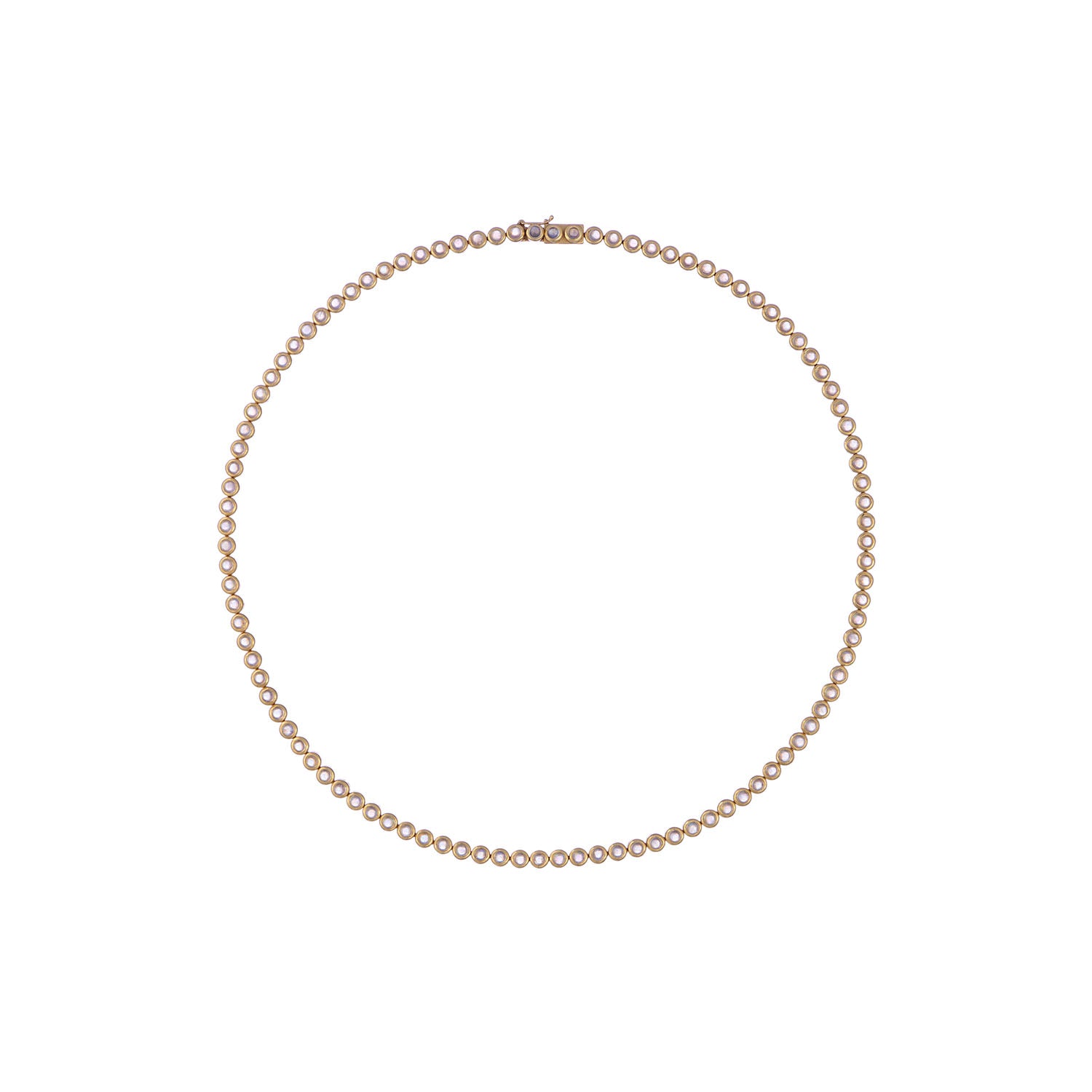 Bacall Rainbow Moonstone Tennis Necklace