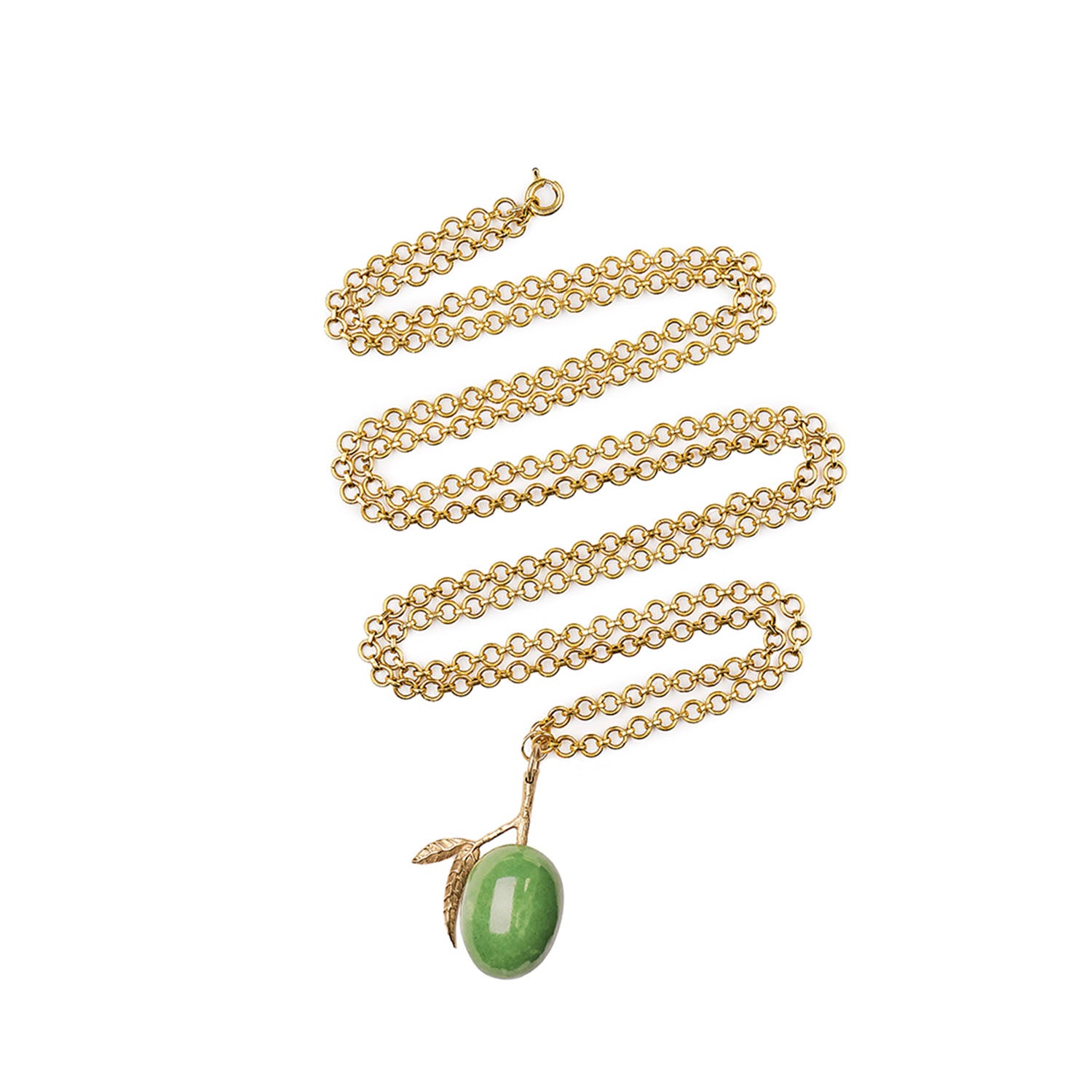 Serpentine Olive Branch Charm